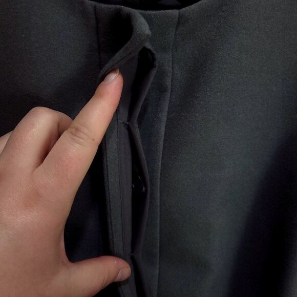 Halogen Gray Soft Asymetric Ruffle Jacket - Picture 7 of 13